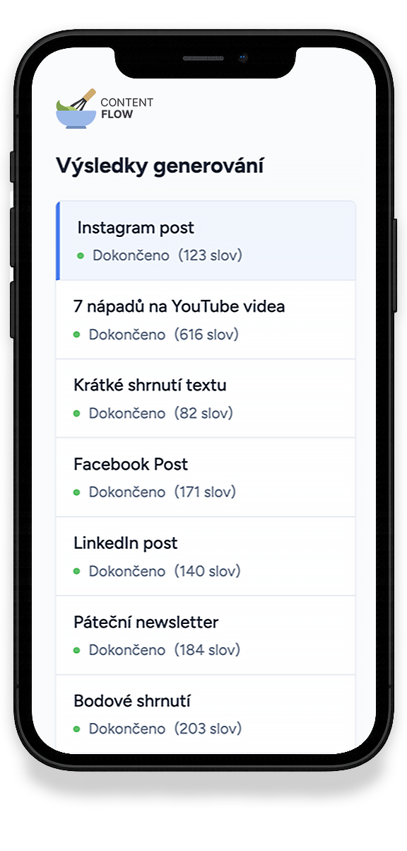 Content Flow aplikace - generuj kvalitní obsah s pomocí AI